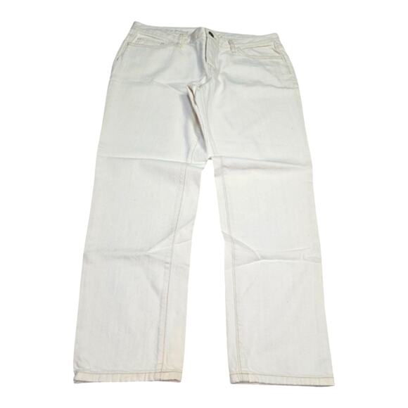 LOFT Mid Rise Boyfriend Jean in Natural White Cream Size 30 10 - Picture 2 of 11